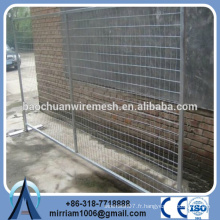Panneaux de clôture temporaires amovibles indépendants de 6 pieds Vente chaude